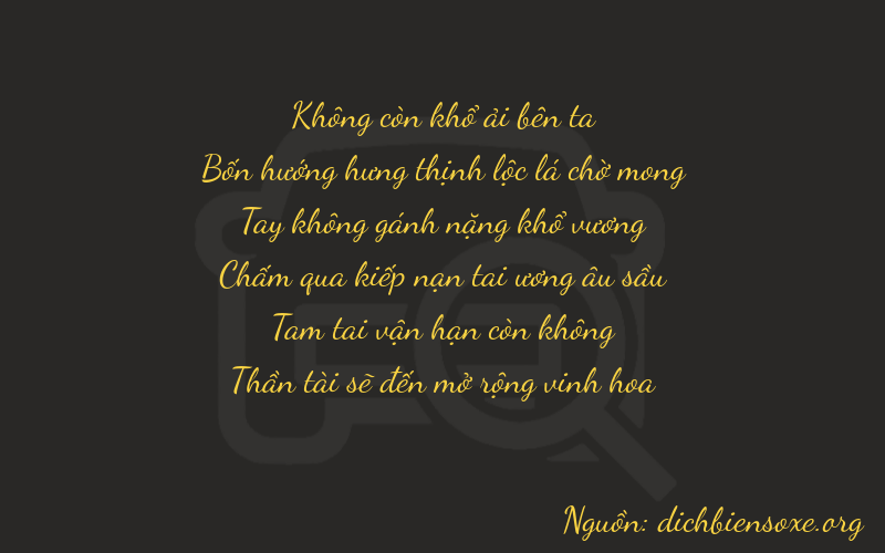 Thơ dịch biển số xe 04038