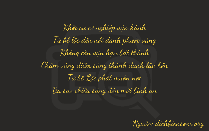 Thơ dịch biển số xe 04043