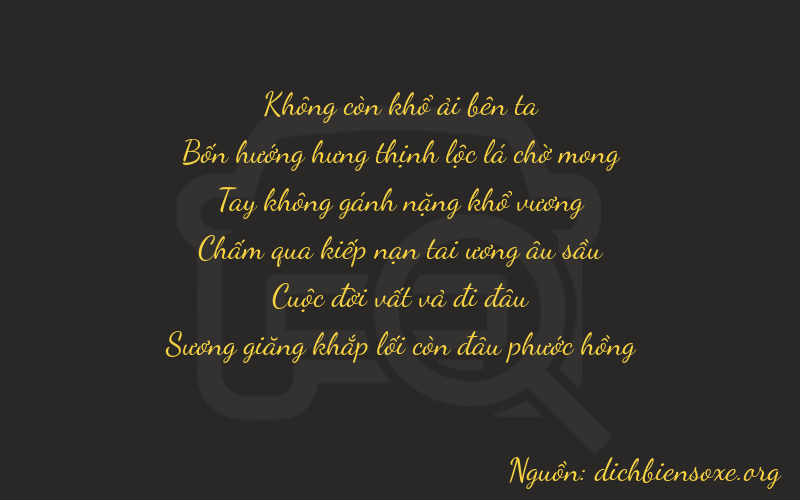 Thơ dịch biển số xe 04074