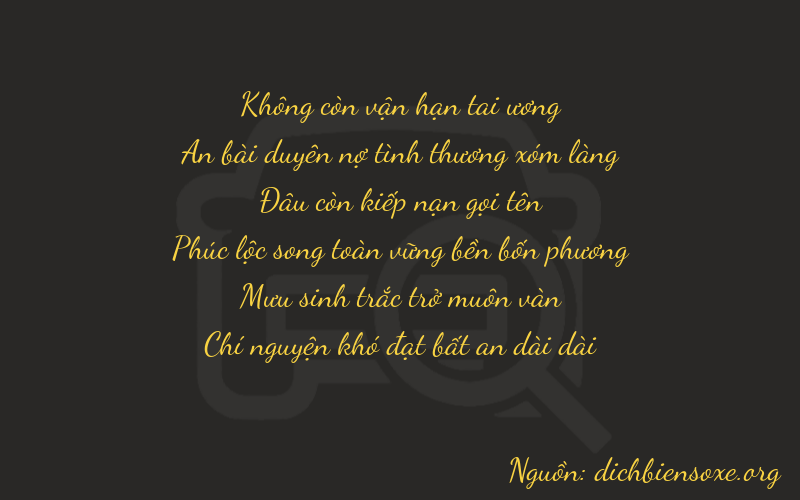 Thơ dịch biển số xe 04087