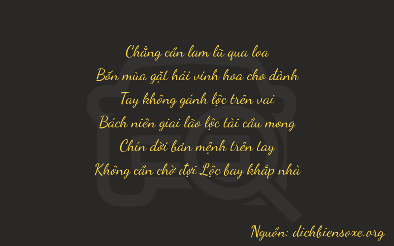 Thơ dịch biển số xe 04090