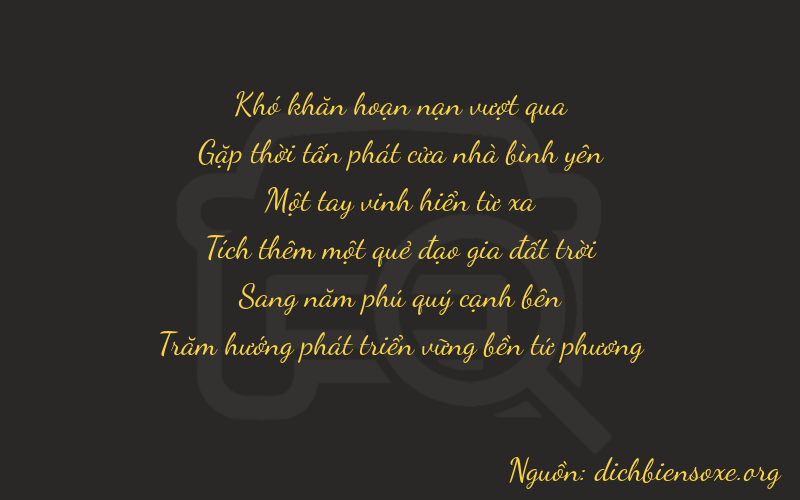 Thơ dịch biển số xe 04154