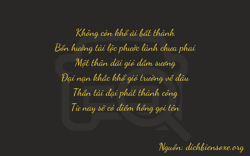 Thơ dịch biển số xe 04165