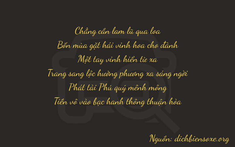 Thơ dịch biển số xe 04180