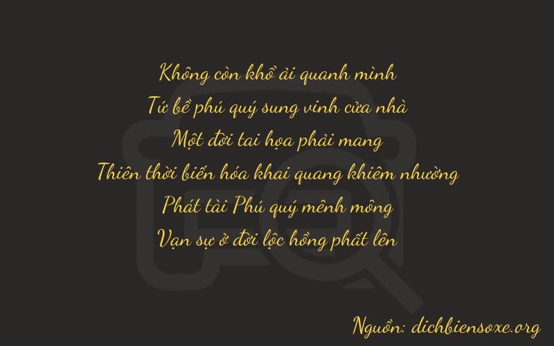 Thơ dịch biển số xe 04184