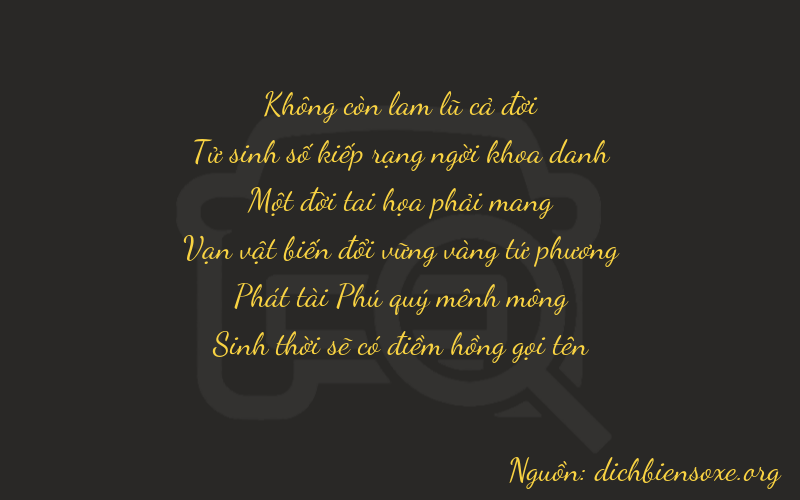 Thơ dịch biển số xe 04185