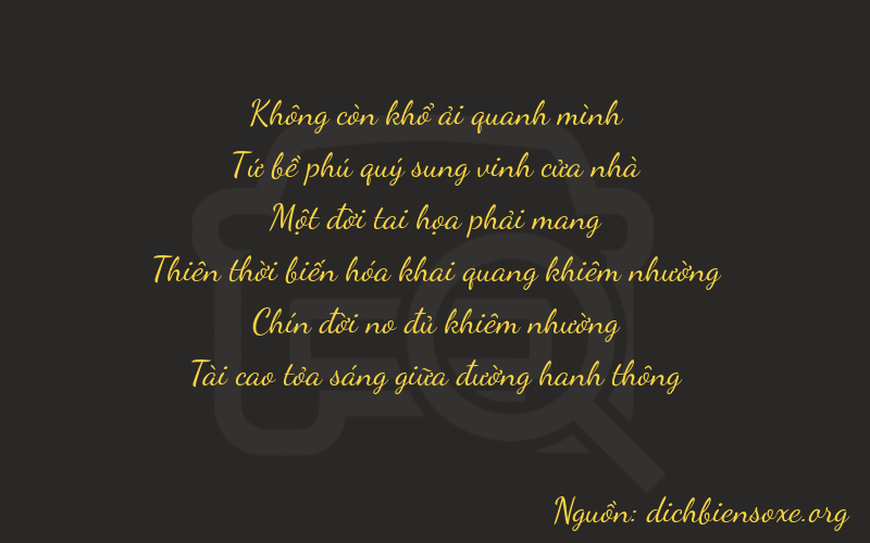 Thơ dịch biển số xe 04193