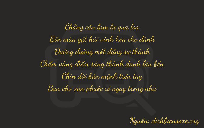 Thơ dịch biển số xe 04198