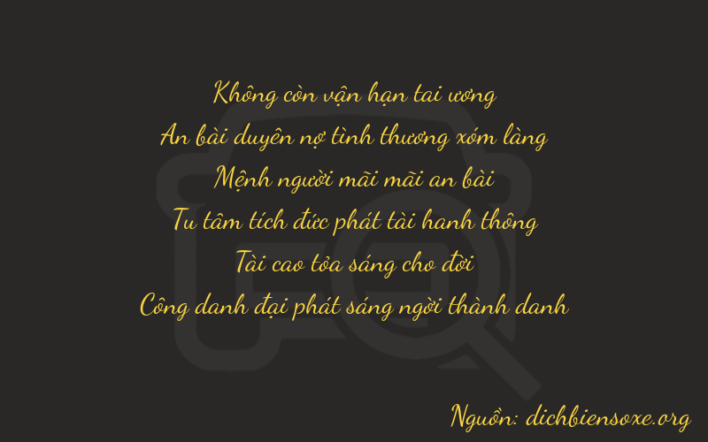 Thơ dịch biển số xe 04231