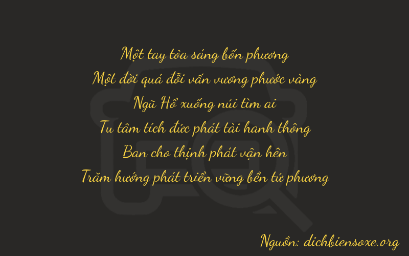 Thơ dịch biển số xe 11524