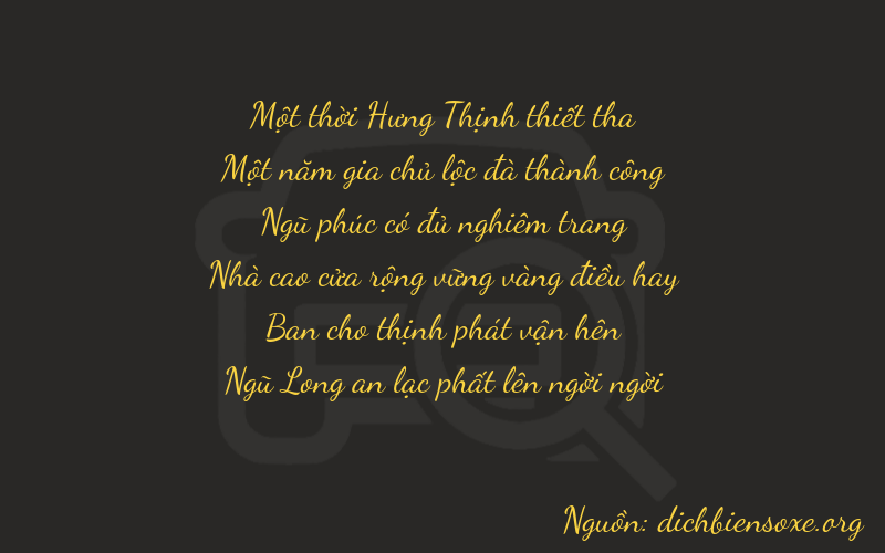 Thơ dịch biển số xe 11525