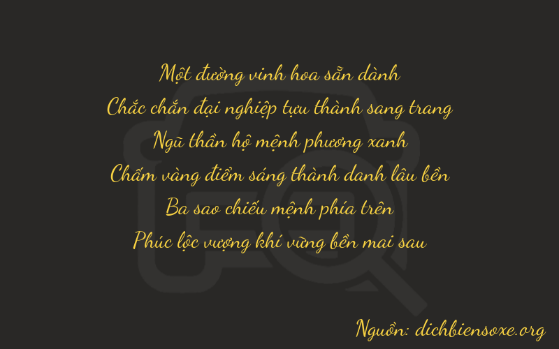 Thơ dịch biển số xe 11536