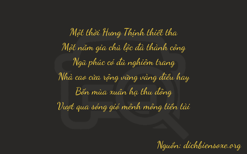 Thơ dịch biển số xe 11543