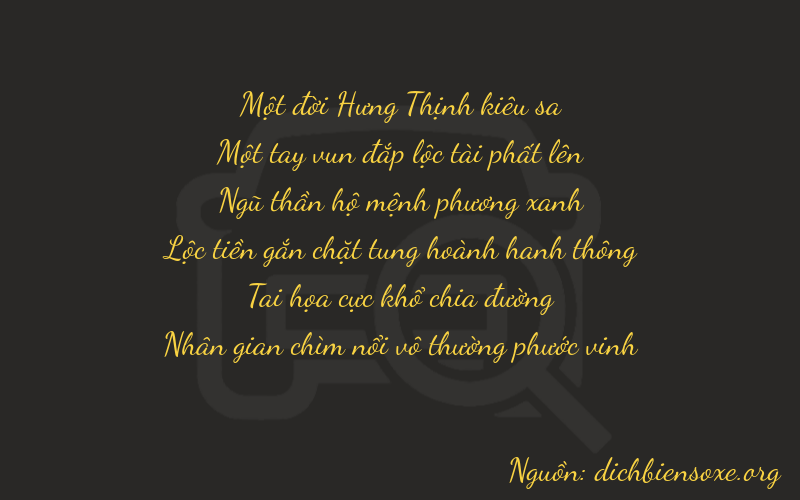 Thơ dịch biển số xe 11564