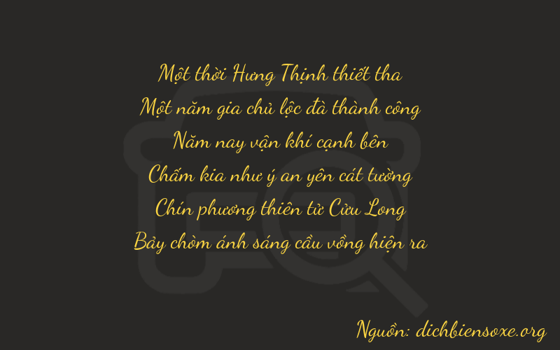 Thơ dịch biển số xe 11597
