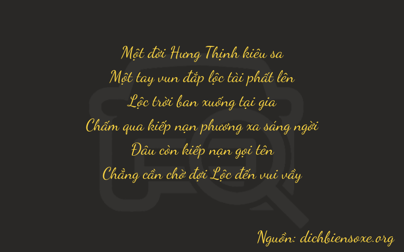 Thơ dịch biển số xe 11600