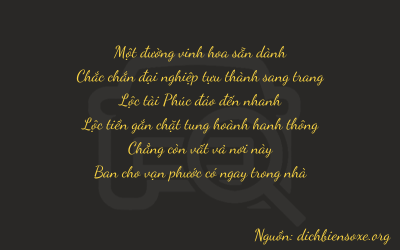 Thơ dịch biển số xe 11608