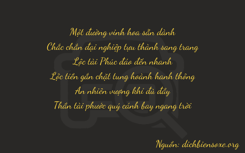 Thơ dịch biển số xe 11617