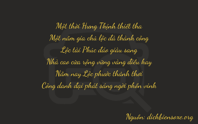 Thơ dịch biển số xe 11651