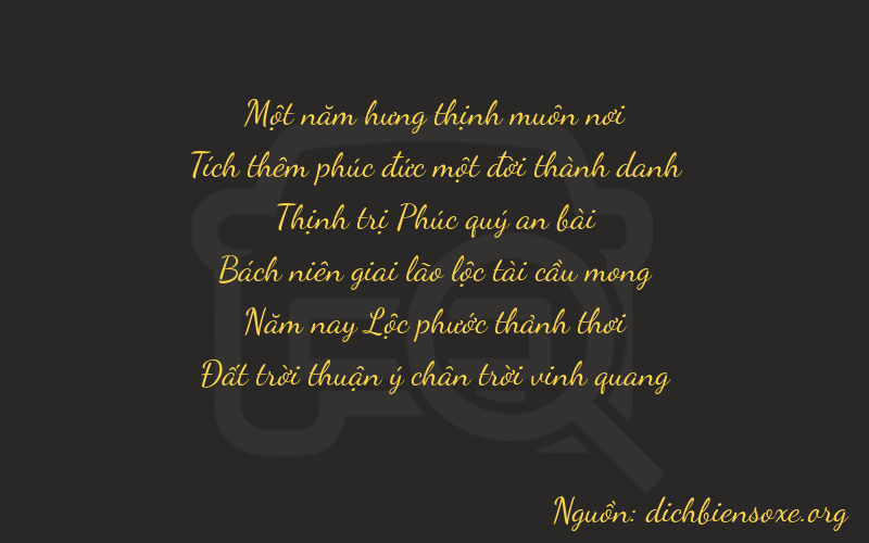 Thơ dịch biển số xe 11658