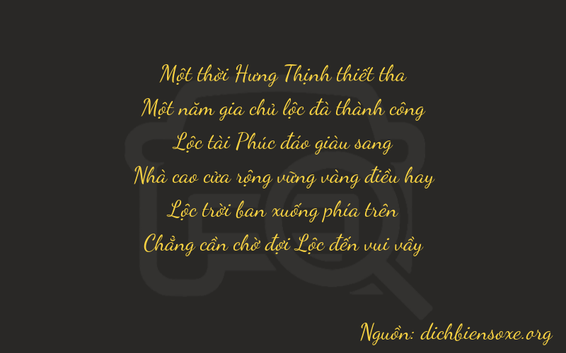 Thơ dịch biển số xe 11660