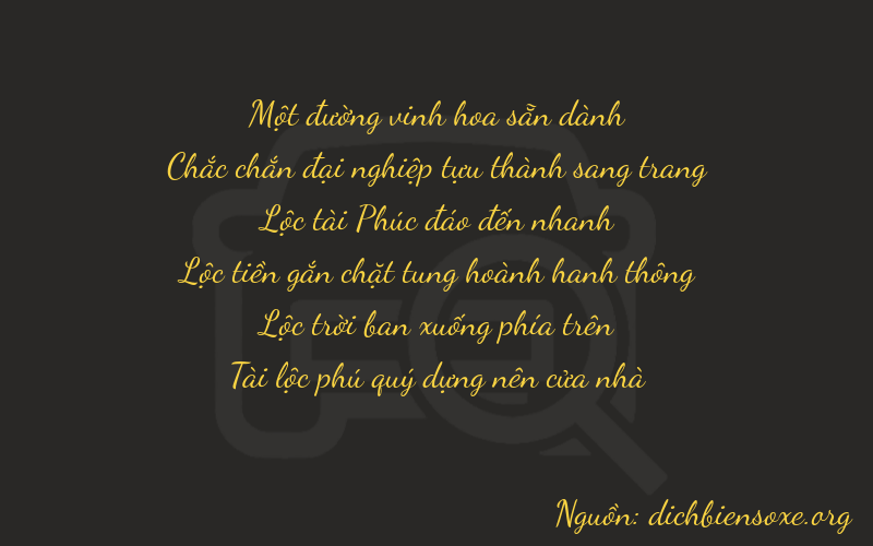 Thơ dịch biển số xe 11662