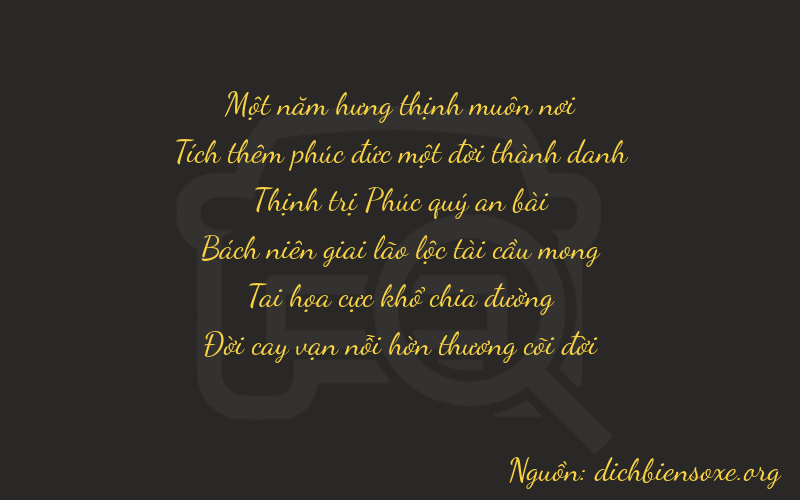 Thơ dịch biển số xe 11667