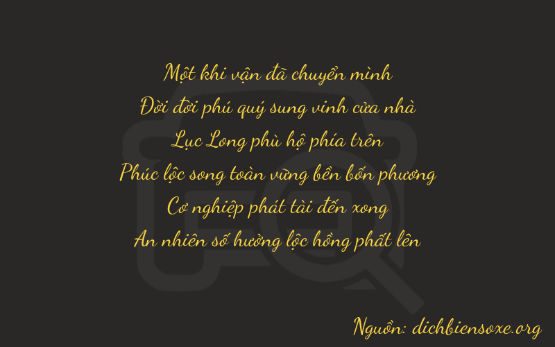 Thơ dịch biển số xe 11684