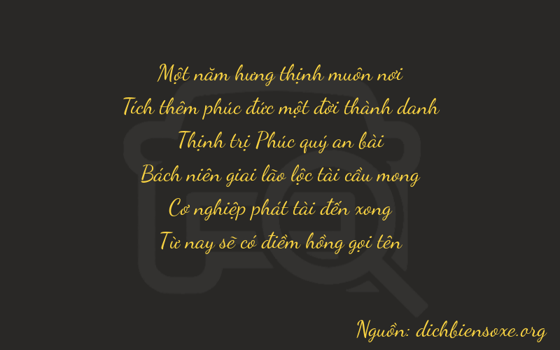 Thơ dịch biển số xe 11685