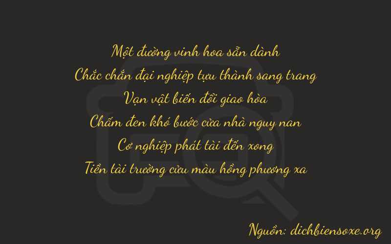 Thơ dịch biển số xe 11689