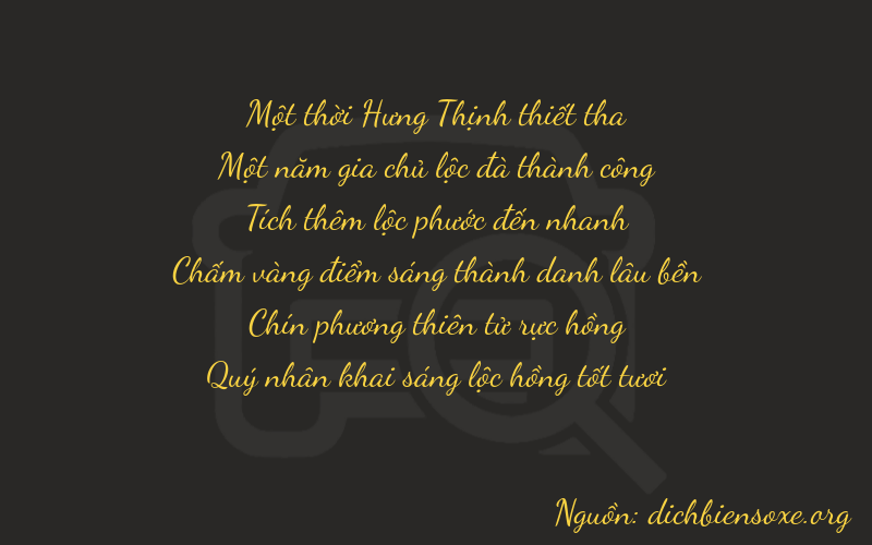 Thơ dịch biển số xe 11696