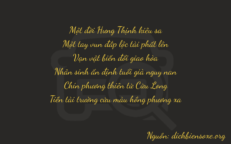 Thơ dịch biển số xe 11699