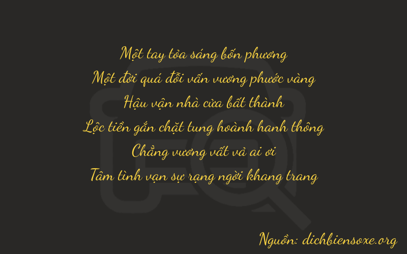 Thơ dịch biển số xe 11704