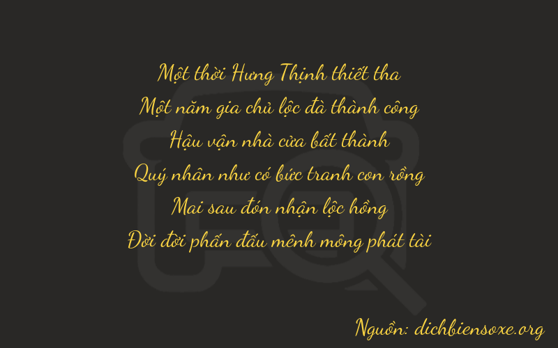 Thơ dịch biển số xe 11723