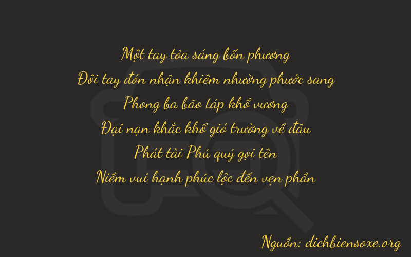 Thơ dịch biển số xe 12983
