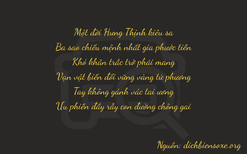 Thơ dịch biển số xe 13006