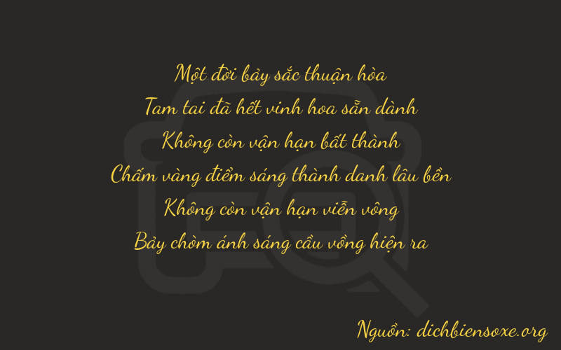 Thơ dịch biển số xe 13007