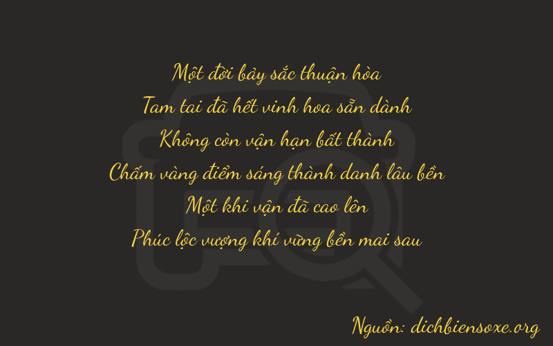 Thơ dịch biển số xe 13016