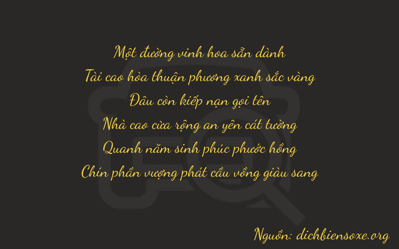 Thơ dịch biển số xe 13059