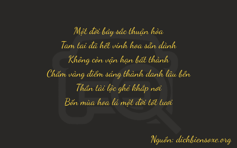 Thơ dịch biển số xe 13061