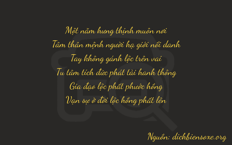 Thơ dịch biển số xe 13064