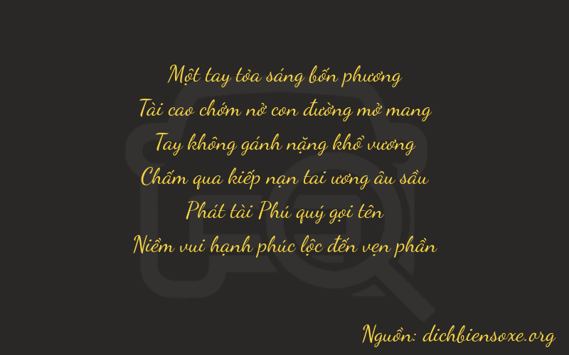 Thơ dịch biển số xe 13083
