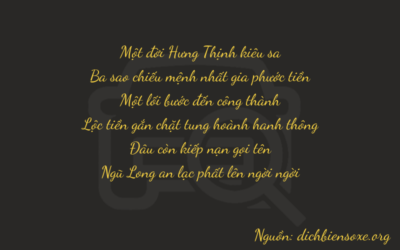 Thơ dịch biển số xe 13105