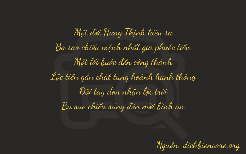 Thơ dịch biển số xe 13123