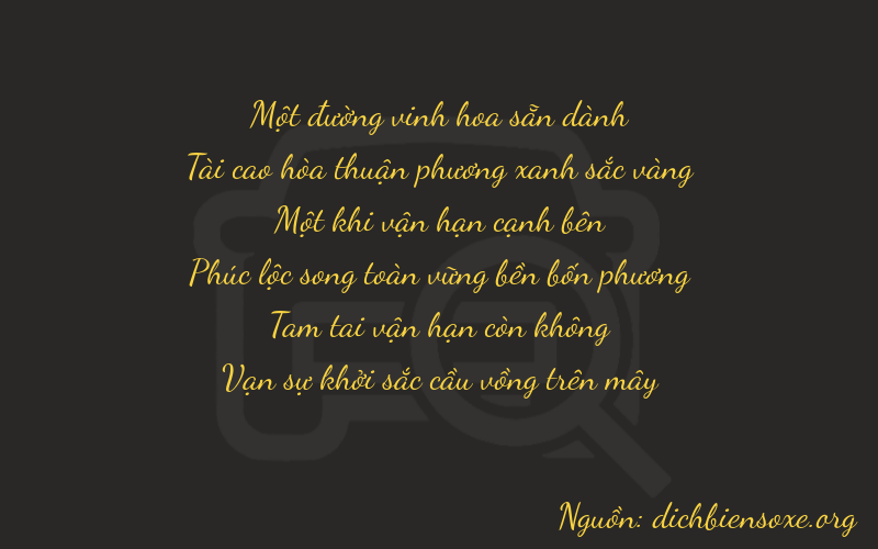 Thơ dịch biển số xe 13131
