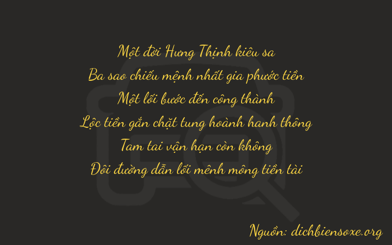 Thơ dịch biển số xe 13132