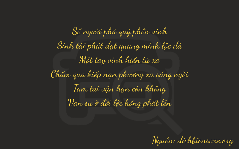 Thơ dịch biển số xe 13134