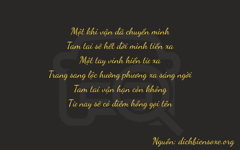 Thơ dịch biển số xe 13135