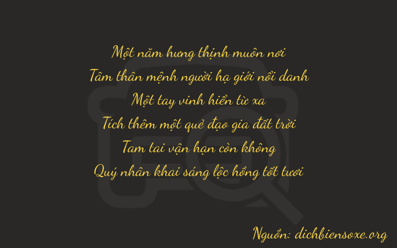 Thơ dịch biển số xe 13136