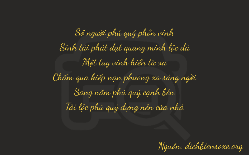 Thơ dịch biển số xe 13152